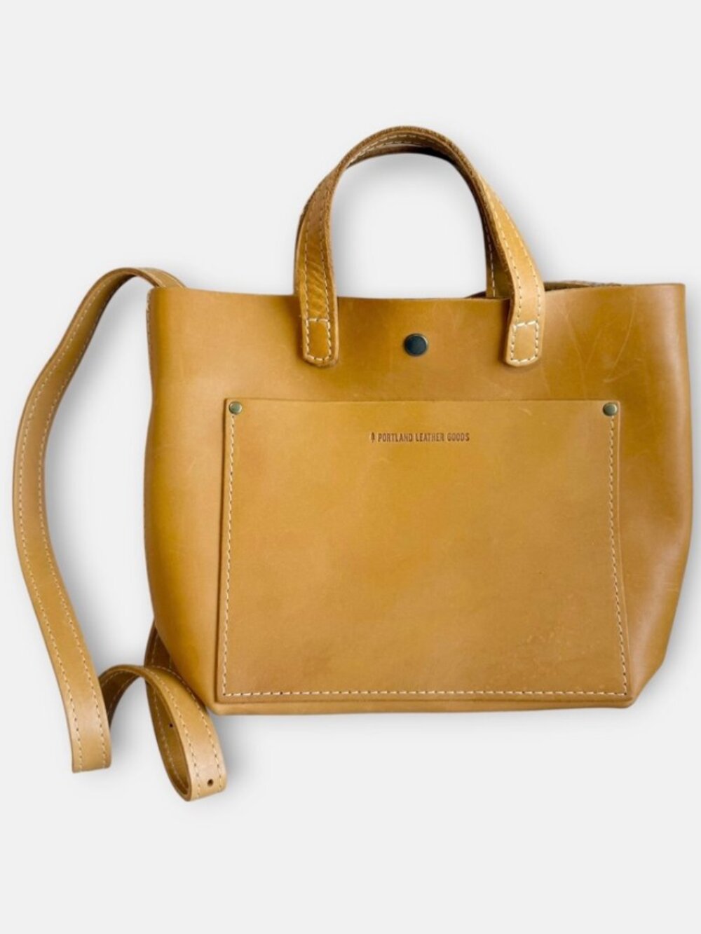NWOT Portland Leather Goods Mini Crossbody Tote